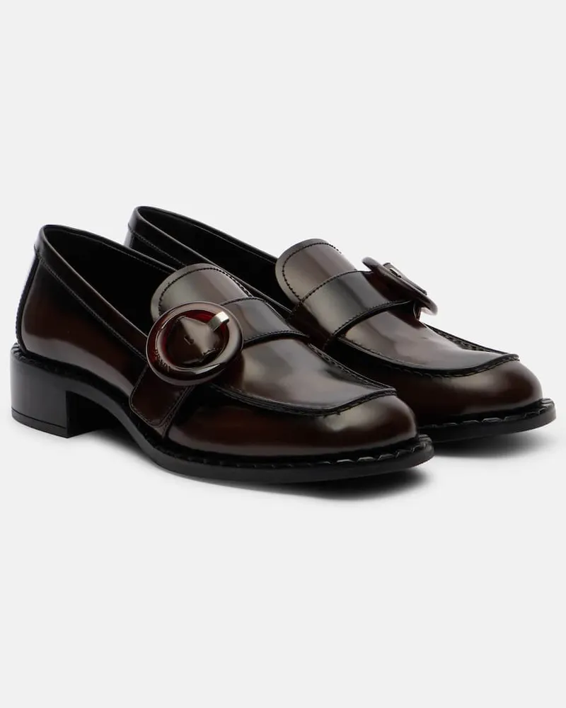 Prada Loafers Sienna aus Leder Braun