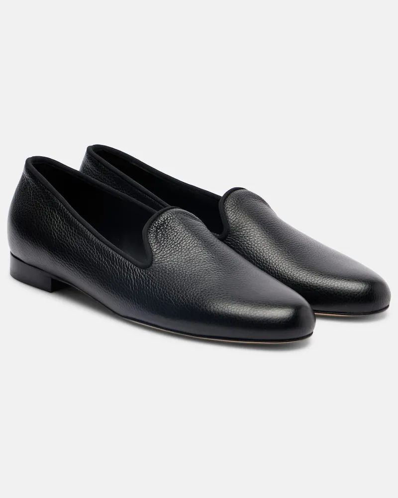 Totême Slip-Ons Kate aus Leder Schwarz