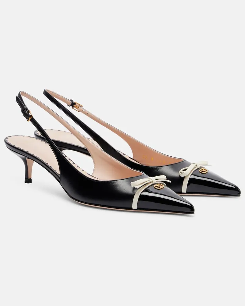 Valentino Garavani Slingback-Pumps Bepointy aus Leder Schwarz