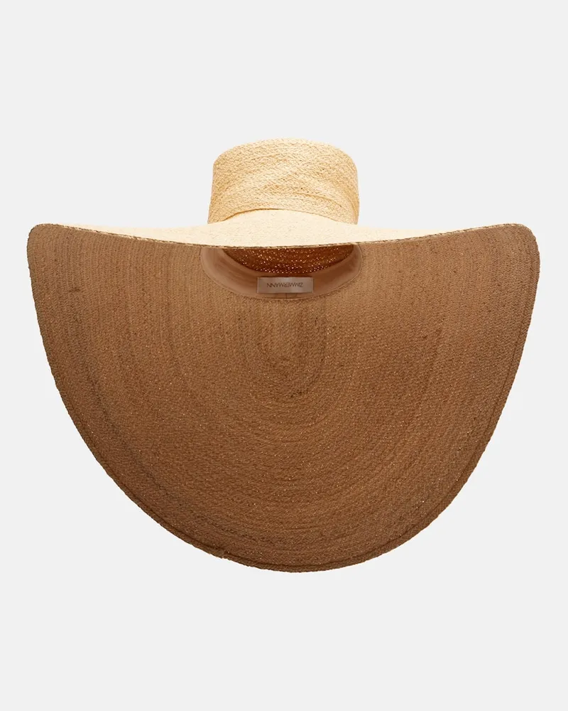 Zimmermann Hut aus Raffiabast Beige
