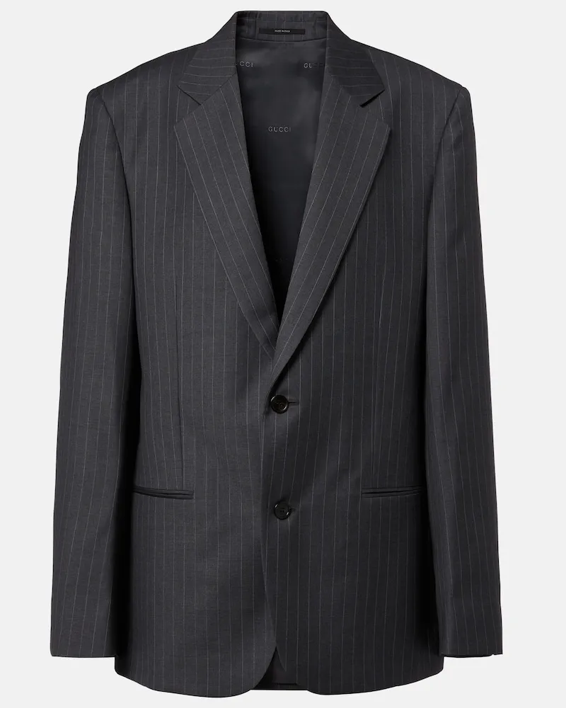 Gucci Blazer aus Wolle Grau