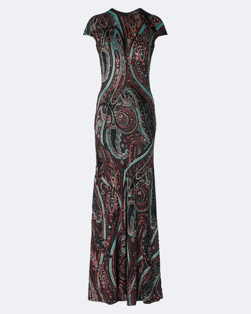 Etro Robe aus Samt Multicolor