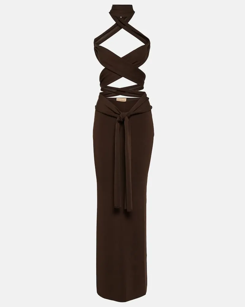 Aya Muse Maxikleid Sinu Braun