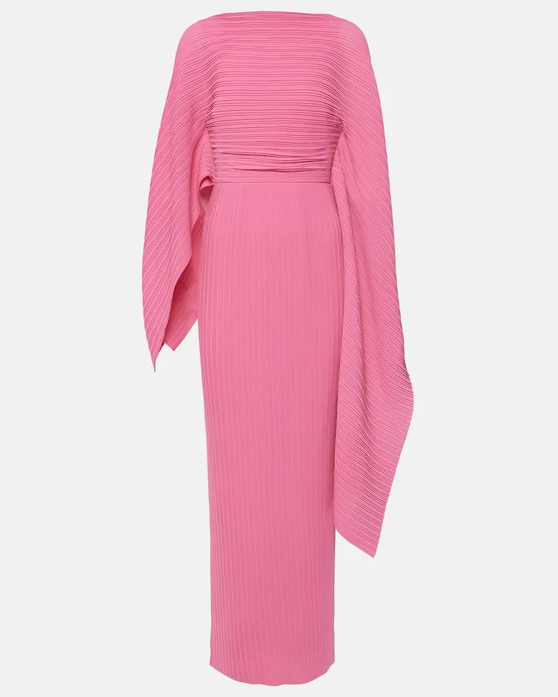 Solace London Maxikleid Adami aus Chiffon Rosa