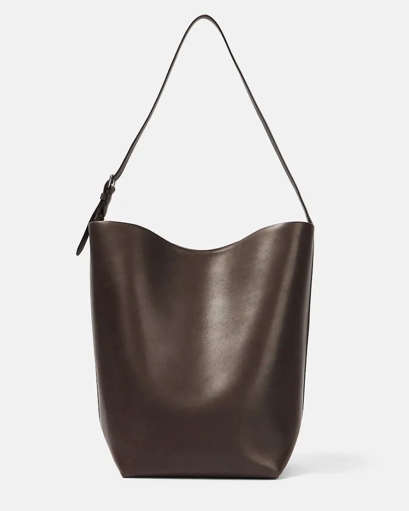 The Row Schultertasche N/S Large aus Leder Braun
