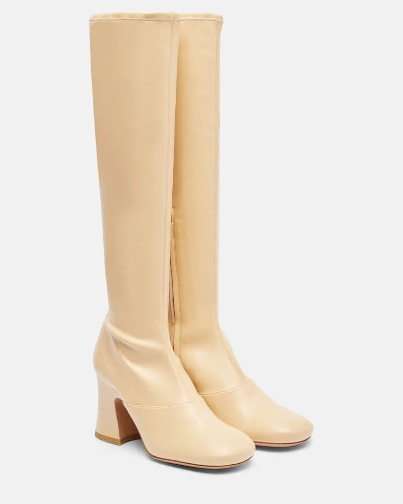 Chloé Chloé Stiefel Janis 80 aus Leder Beige