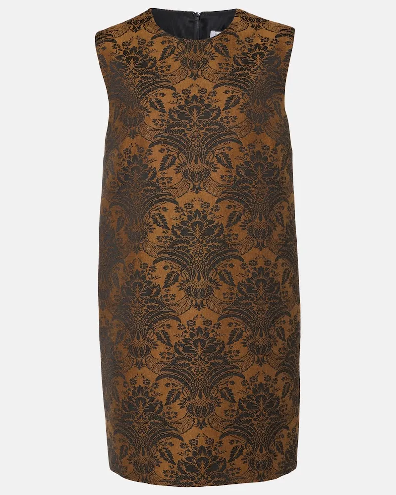 Max Mara Minikleid Romania aus Jacquard Braun