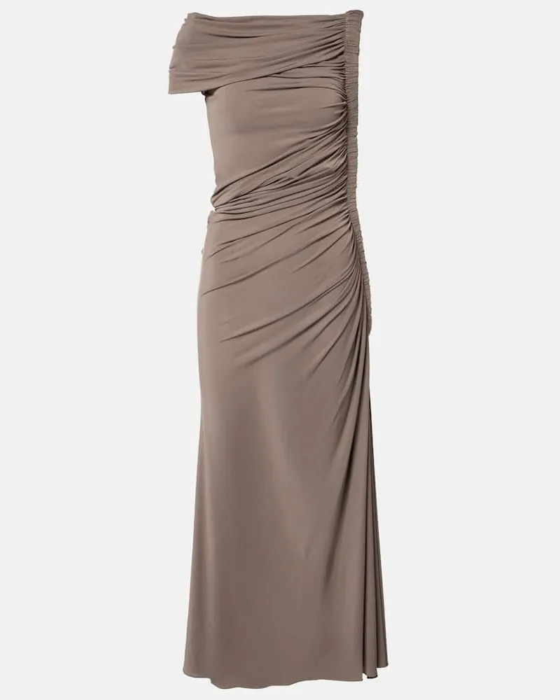 Alaïa Alaïa Midikleid Braun