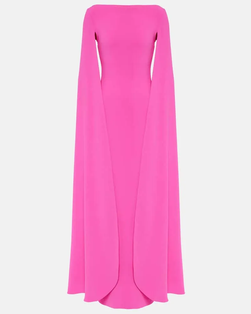 Solace London Robe Sadie aus Crêpe Rosa