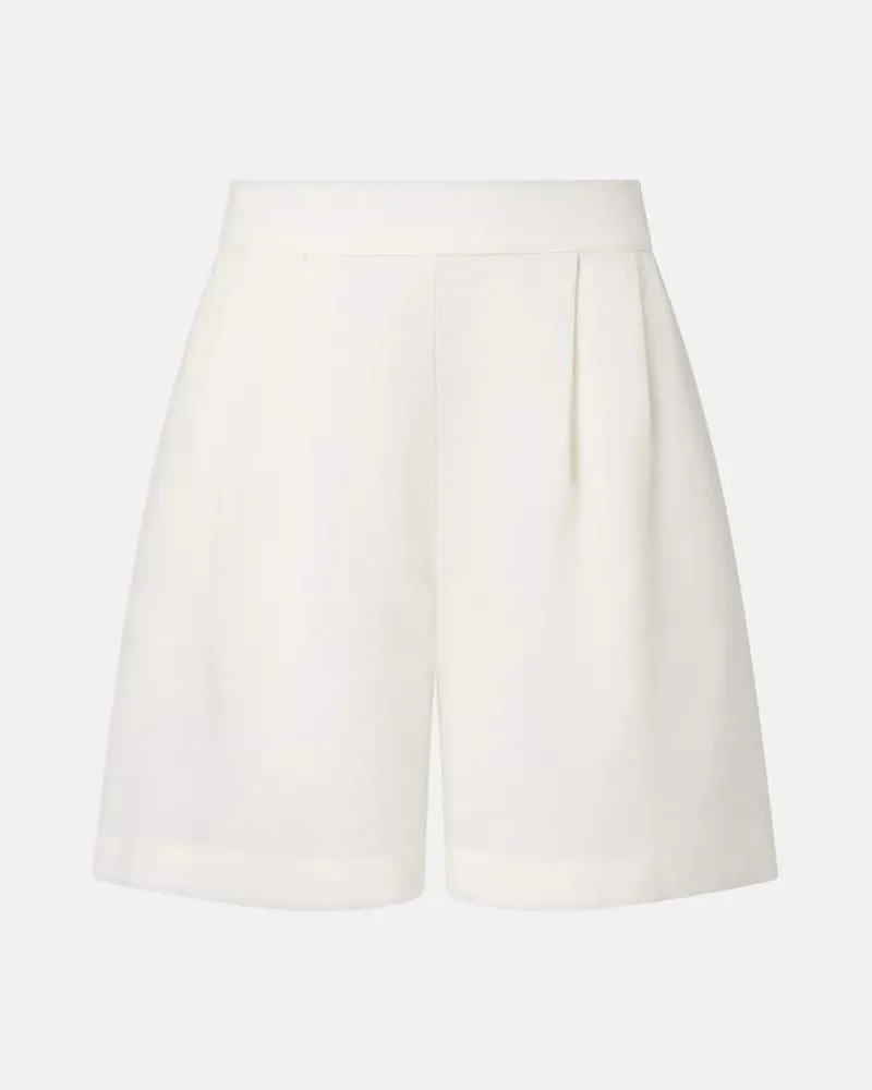 ASCENO Shorts aus Leinen Weiß