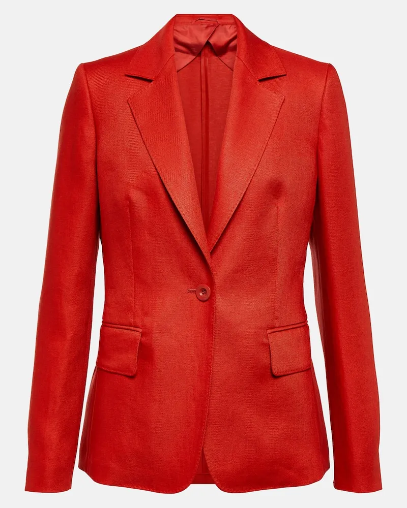Max Mara Blazer Alpaca aus Leinen Beige