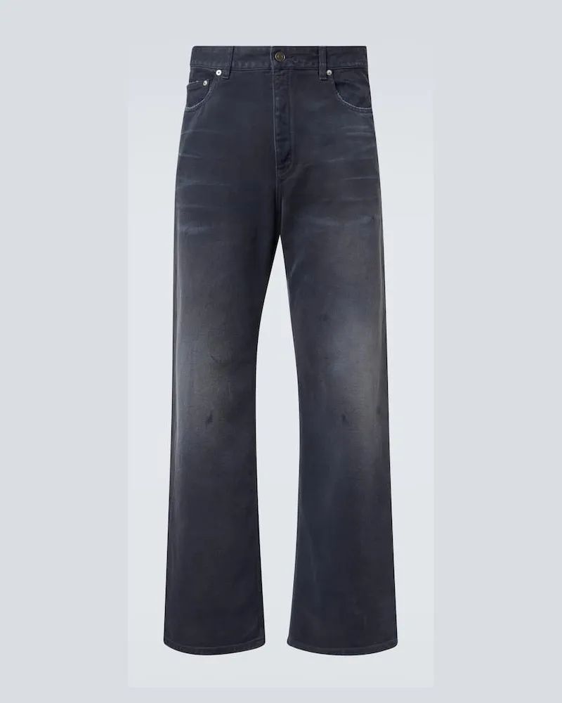 Balenciaga Straight Jeans Blau
