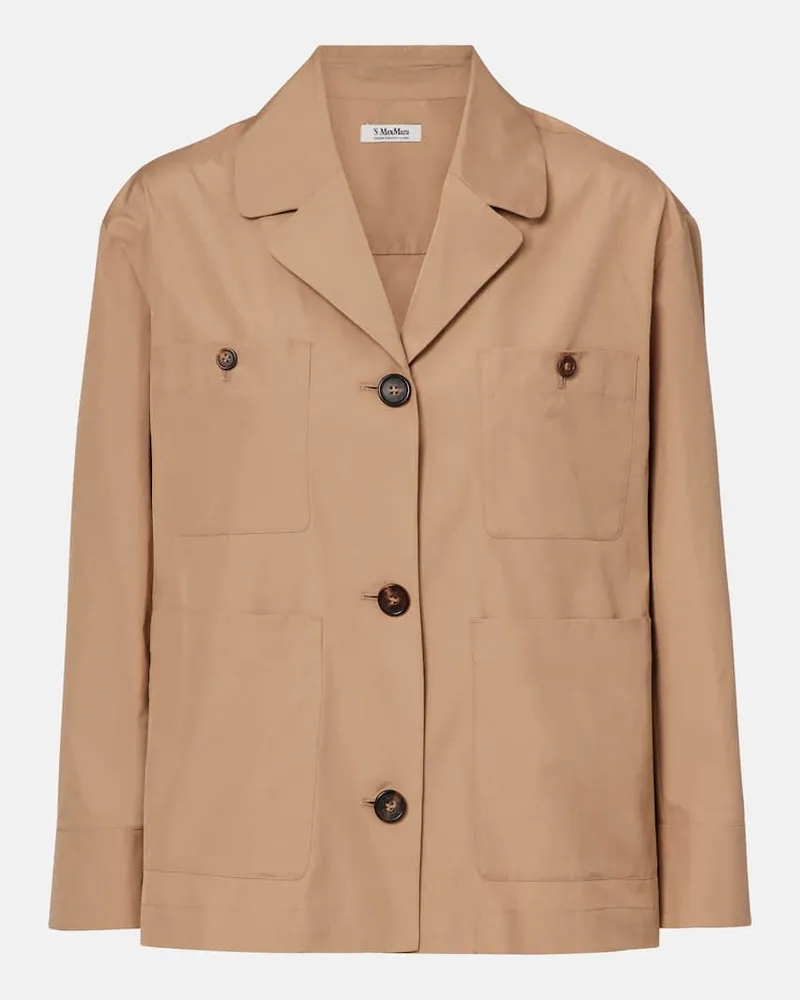 Max Mara Jacke Renata aus Baumwolle Beige