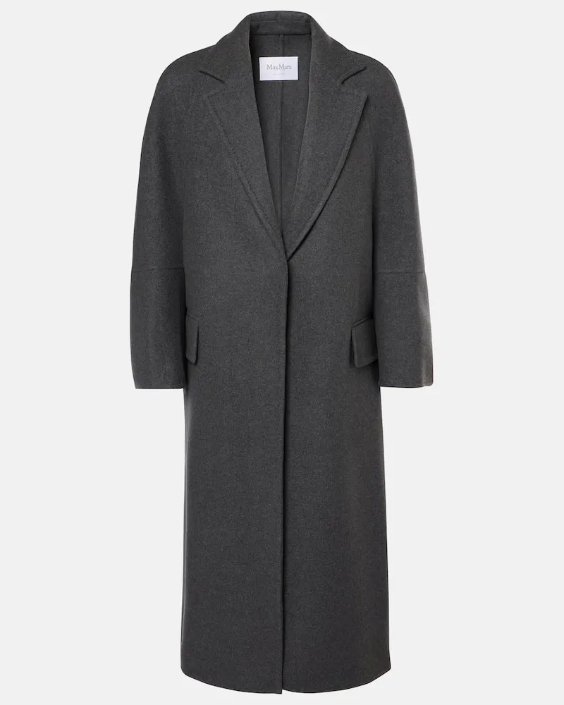 Max Mara Mantel Asburgo1234 aus Wolle und Kaschmir Grau