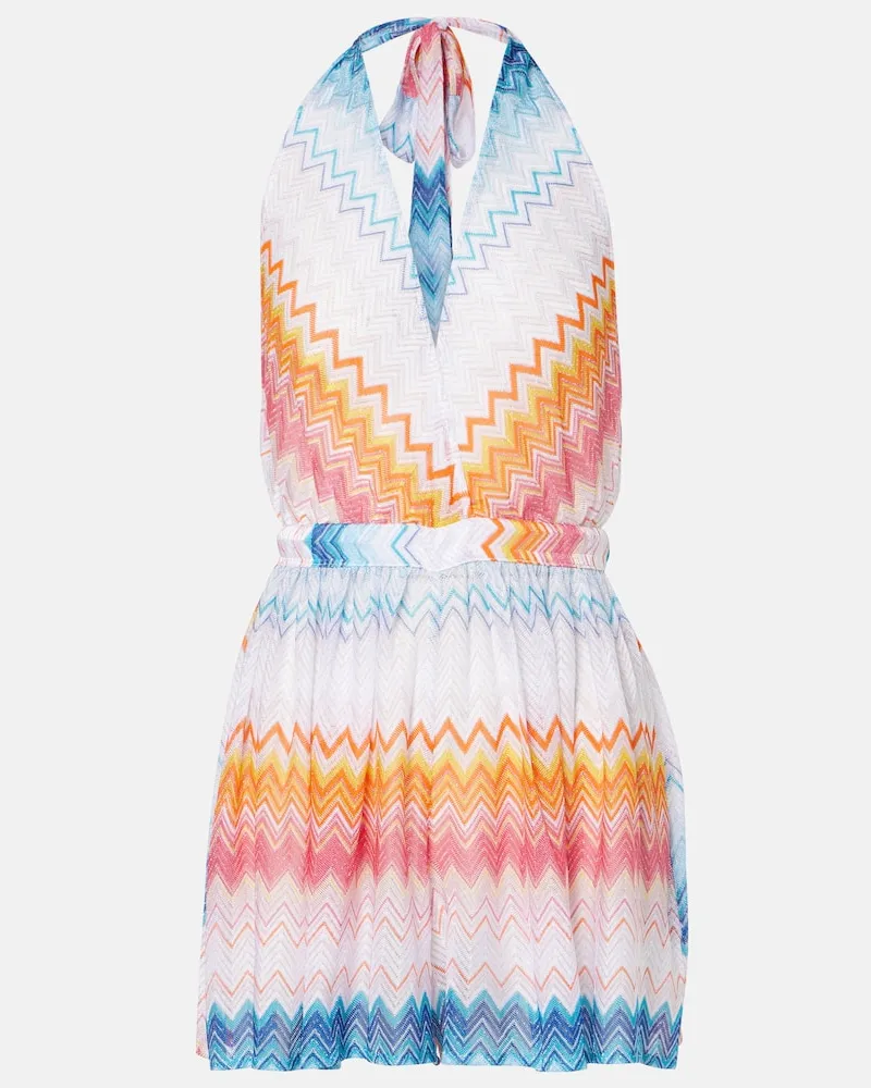 Missoni Playsuit aus Häkelstrick Multicolor
