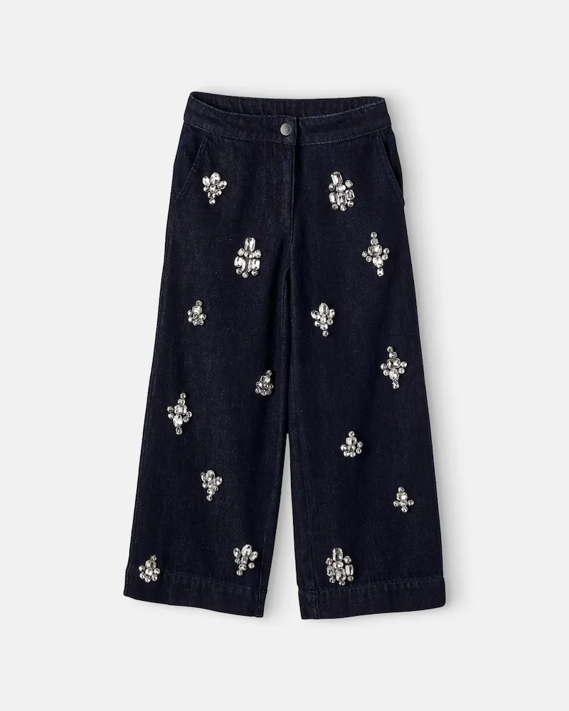 Stella McCartney Kids Verzierte Jeans Blau