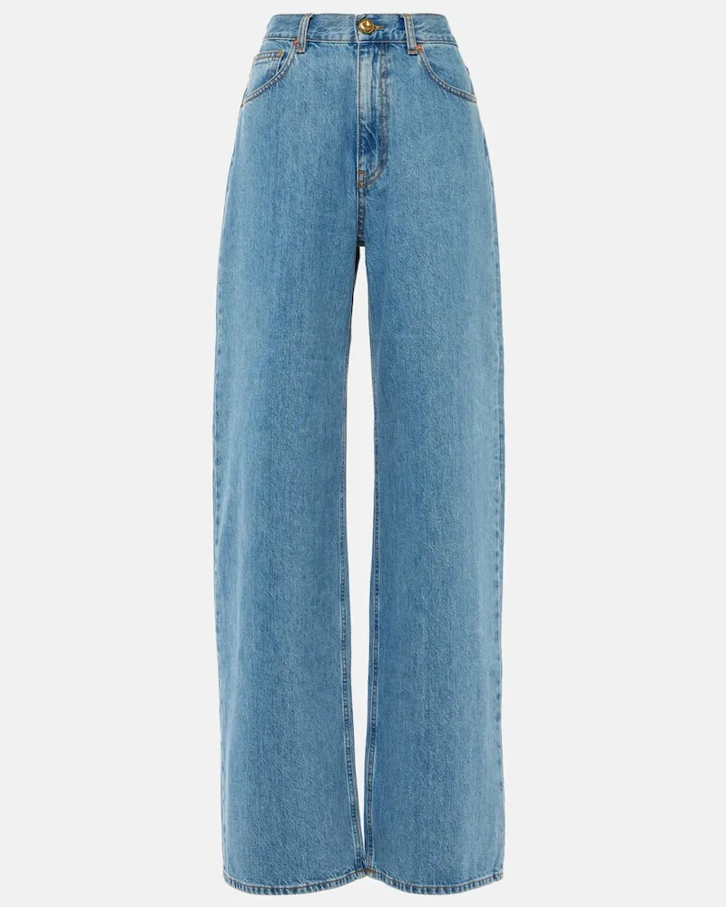Blazé Milano Blazé Milano High-Rise Wide-Leg Jeans Java Blau