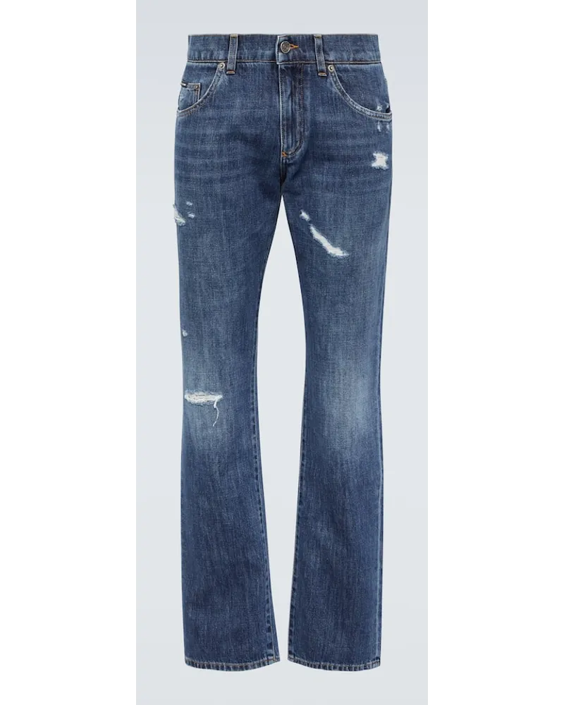 Dolce & Gabbana Straight Jeans Blau