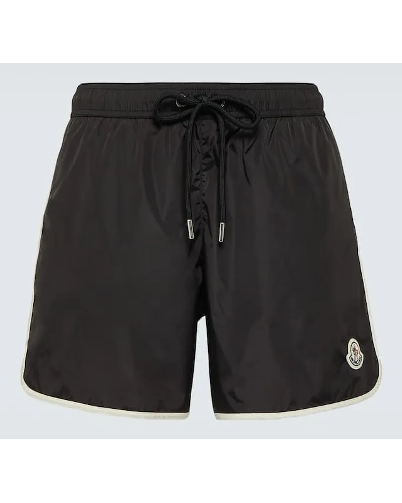 Moncler Badeshorts Mare Schwarz