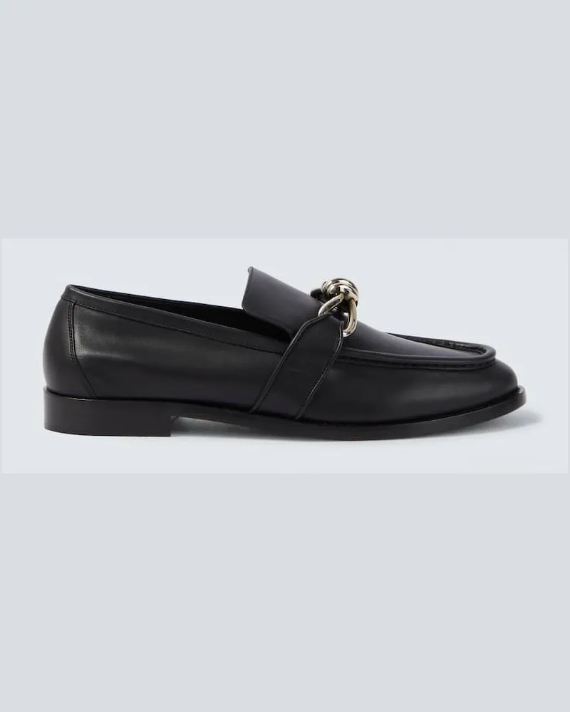 Bottega Veneta Loafers Astaire Knot aus Leder Schwarz