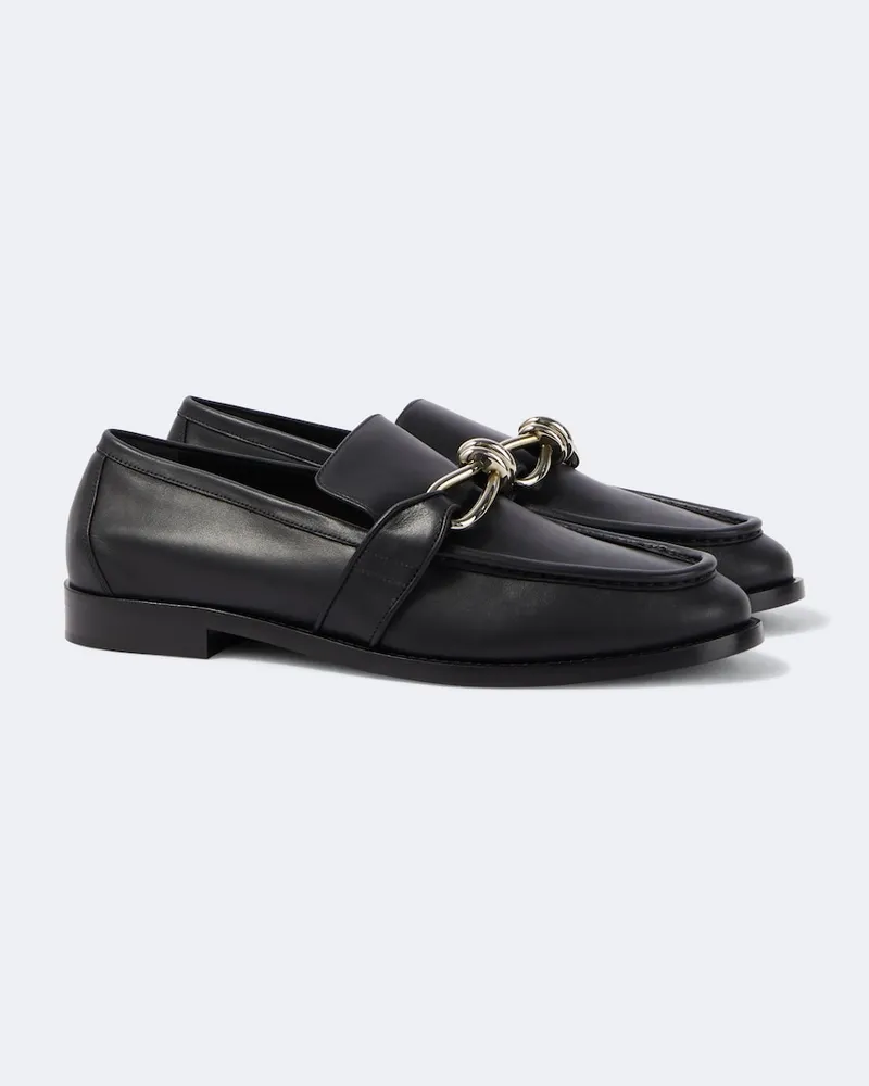 Bottega Veneta Loafers Astaire Knot aus Leder Schwarz