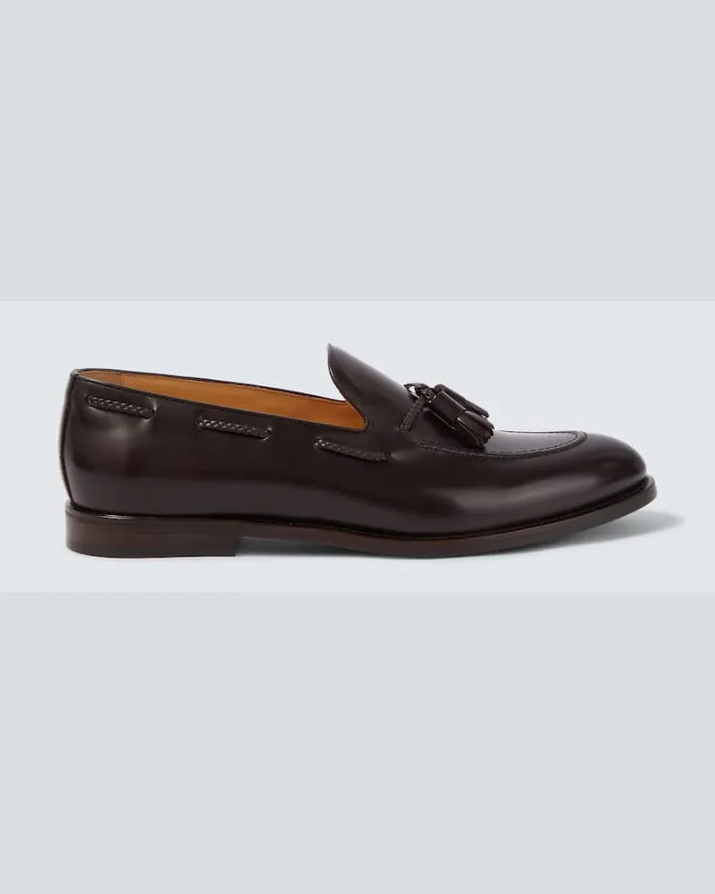 Brunello Cucinelli Loafers aus Leder Braun