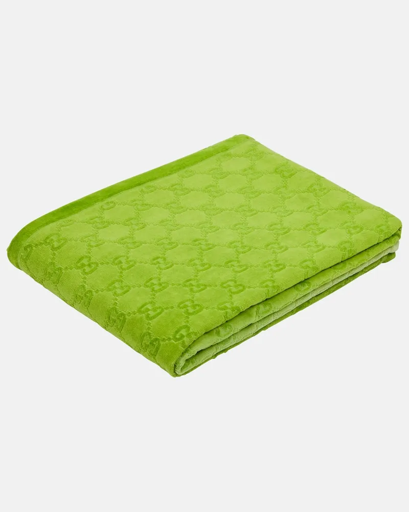 Gucci Strandhandtuch GG Grün