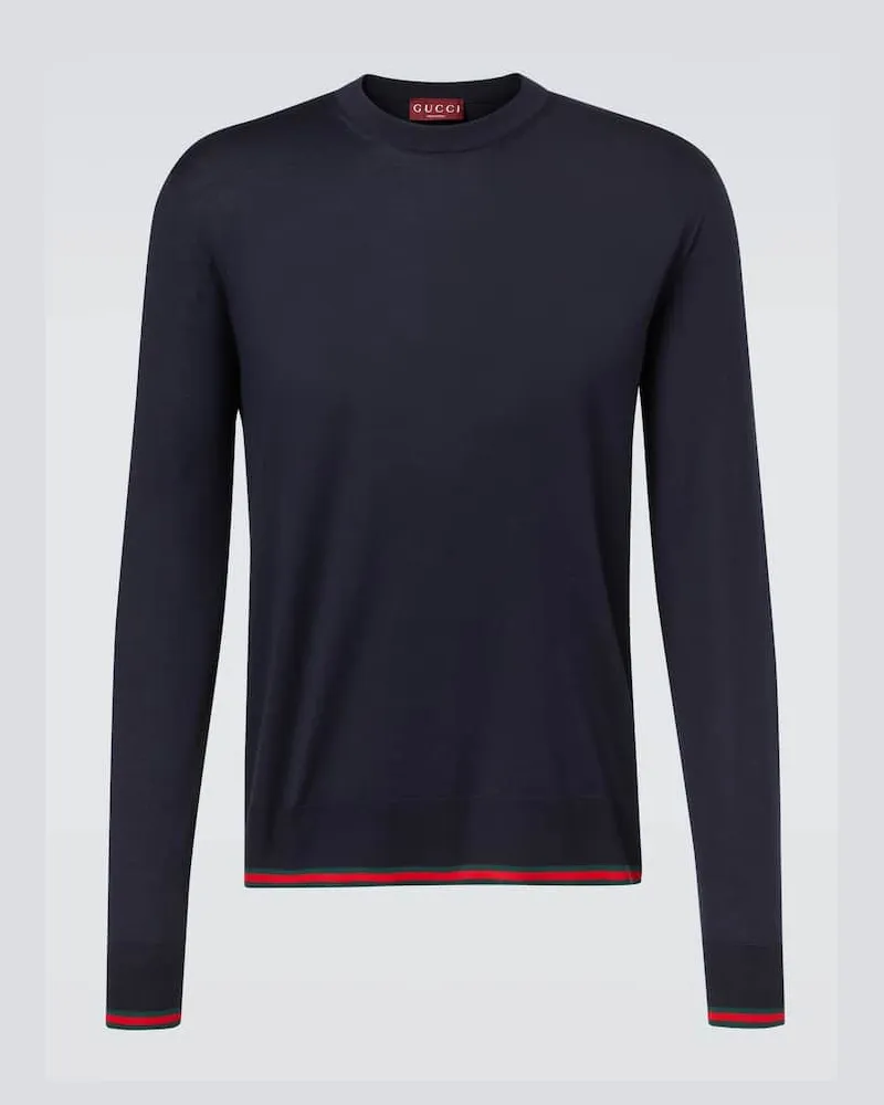 Gucci Pullover aus Wolle Blau