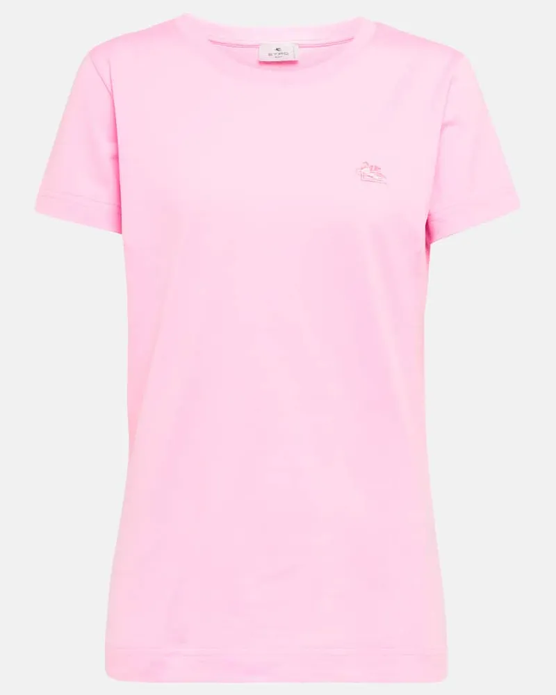 Etro T-Shirt aus Baumwolle Rosa