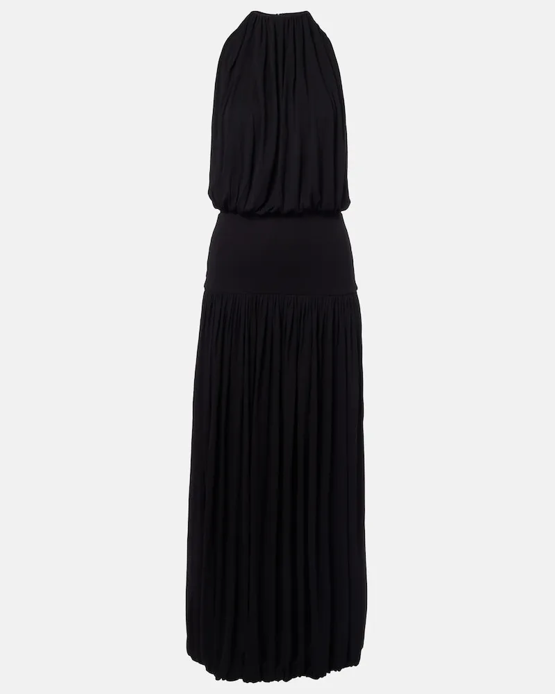 Totême Midikleid aus Jersey Schwarz