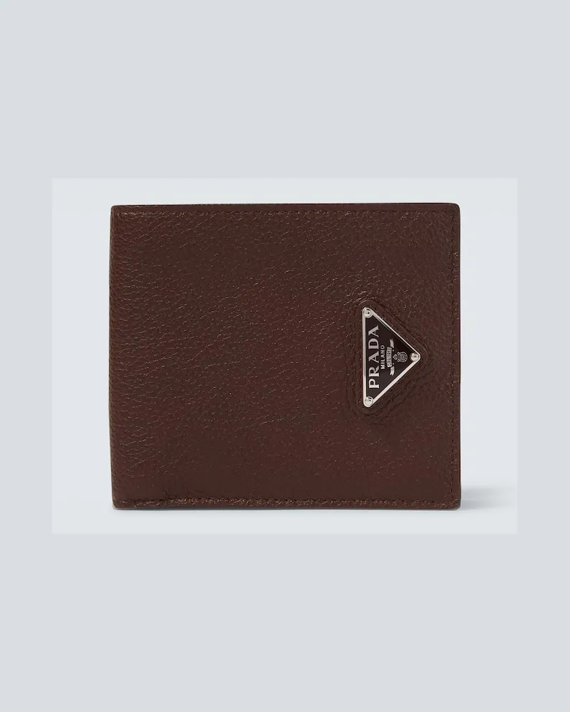 Prada Portemonnaie aus Leder Braun