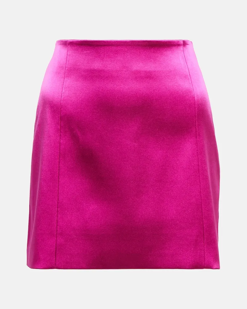 Frame Denim Minirock aus Satin Rosa