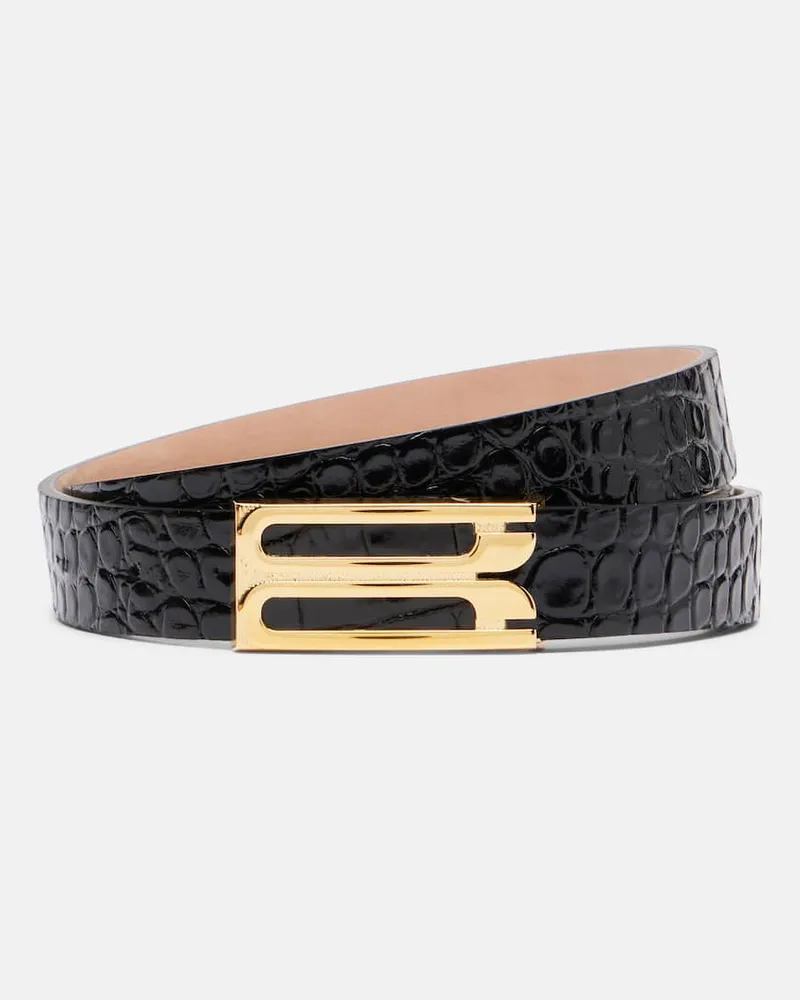 Victoria Beckham Gürtel aus Leder Schwarz