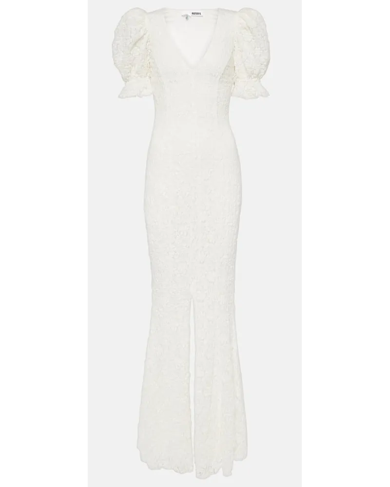 ROTATE Birger Christensen Bridal Maxikleid aus Spitze Beige