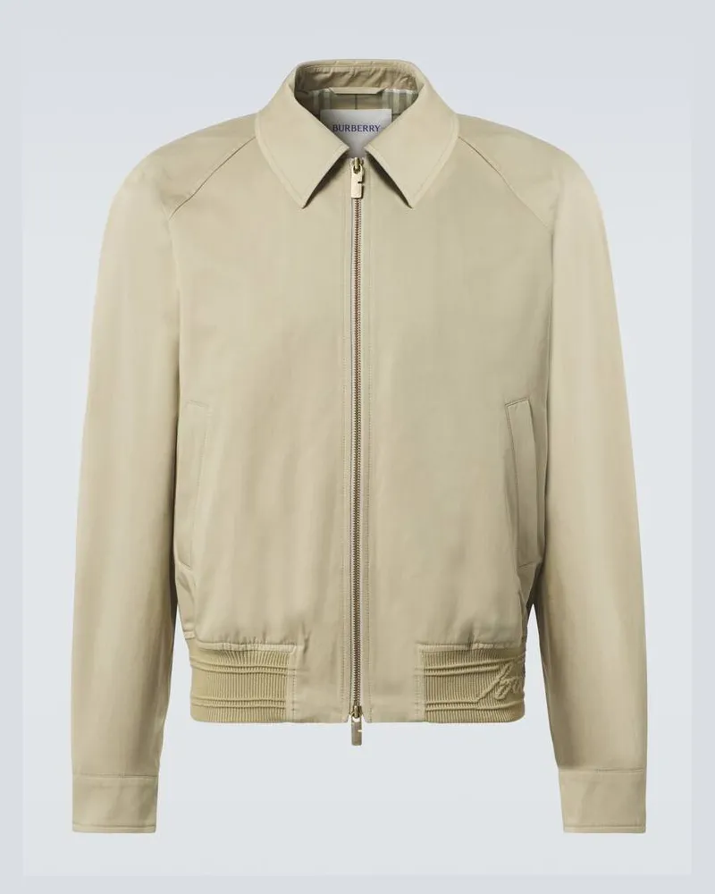 Burberry Blouson aus Baumwoll-Twill Beige