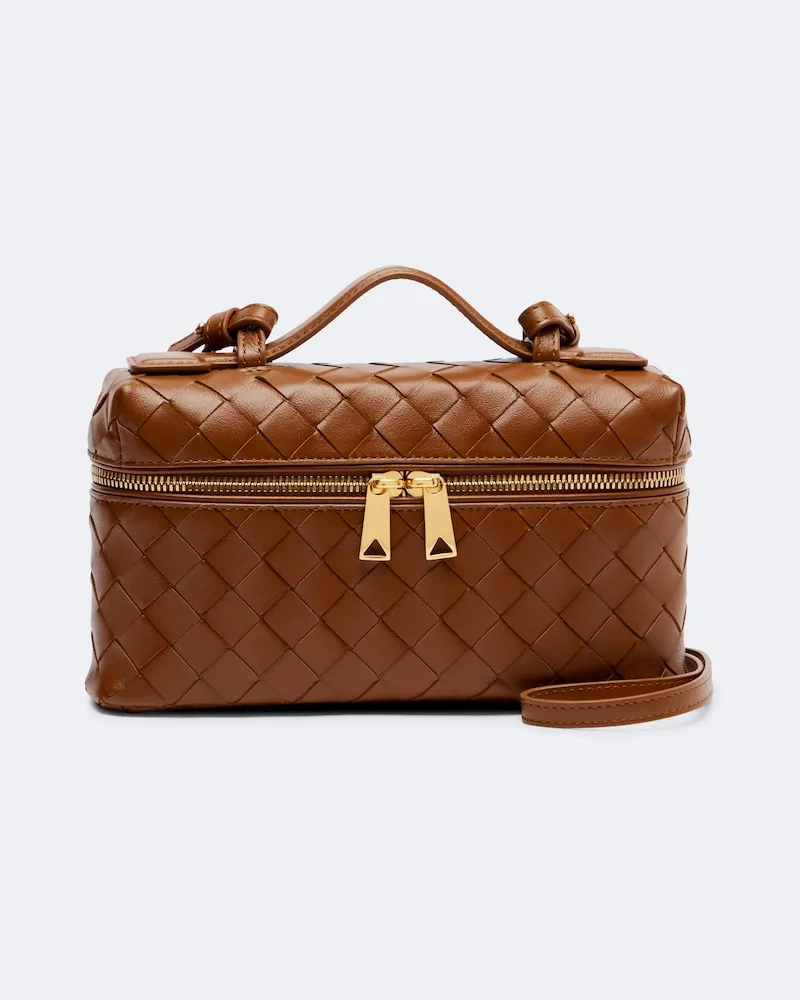 Bottega Veneta Schultertasche Bang Bang aus Leder Braun