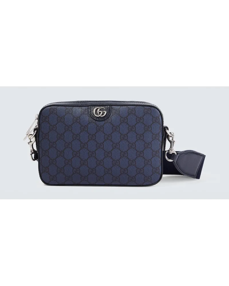 Gucci Messenger Bag Ophidia GG aus Canvas Blau