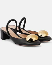 Gianvito Rossi Mules Sphera 45 aus Leder Schwarz