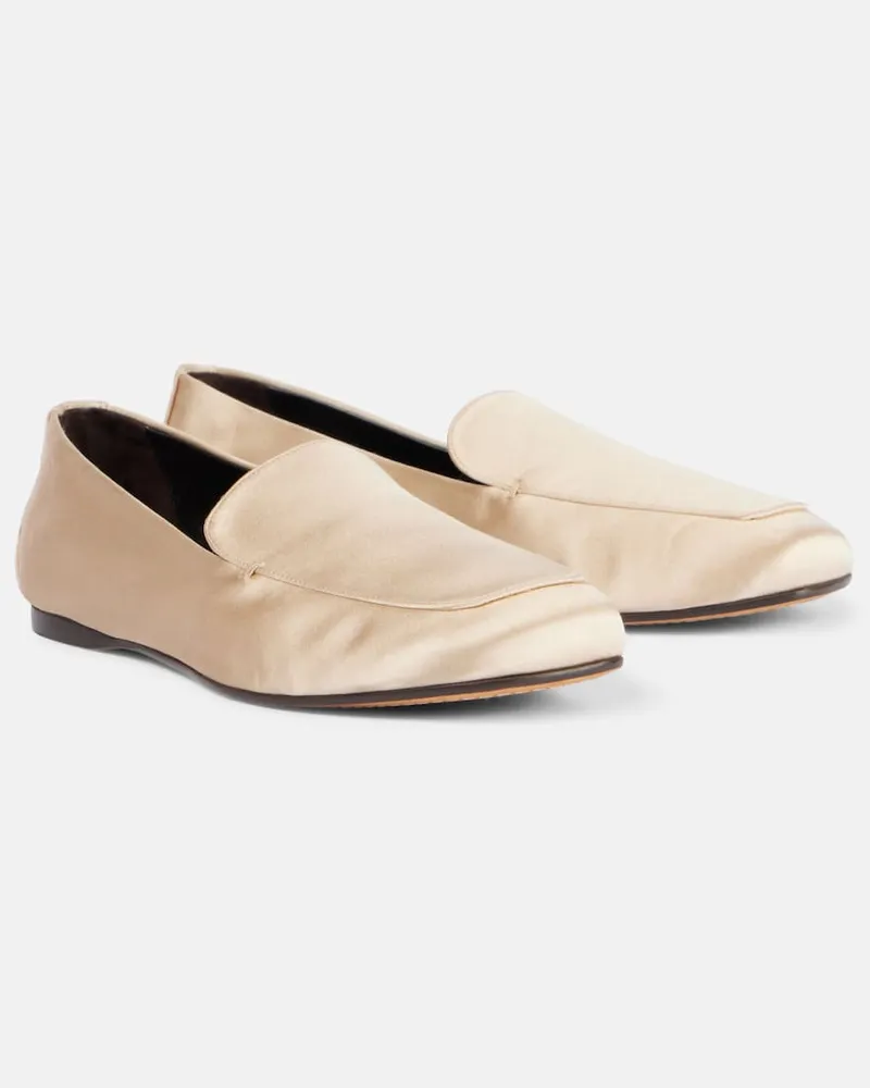 KHAITE Loafers Monroe aus Satin Beige