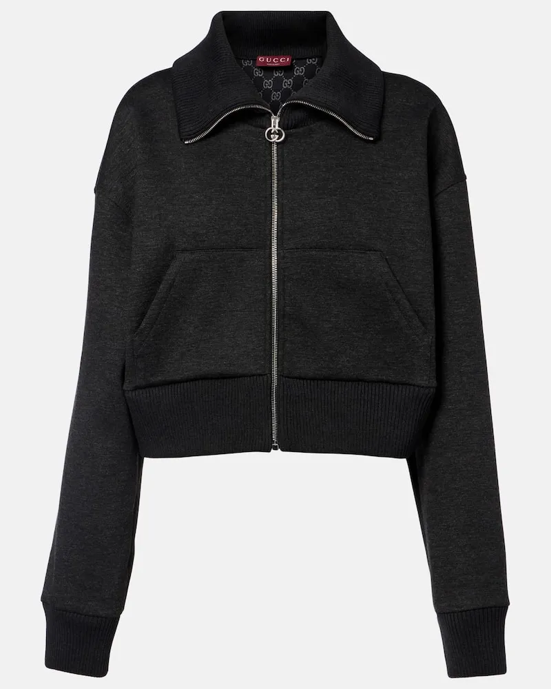 Gucci Cropped-Jacke Grau