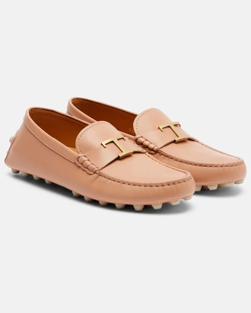 TOD'S Mokassins Gommino Bubble aus Leder Beige