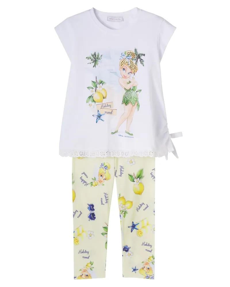 Monnalisa X Disney® Set aus T-Shirt und Leggings Gelb