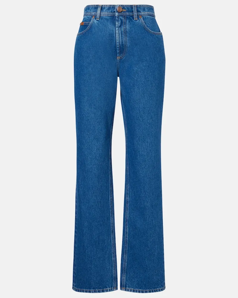 TOD'S High-Rise Straight Jeans Blau