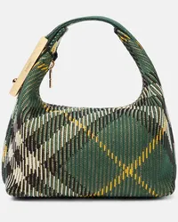 Burberry Tote Peg  Check Mini Gruen