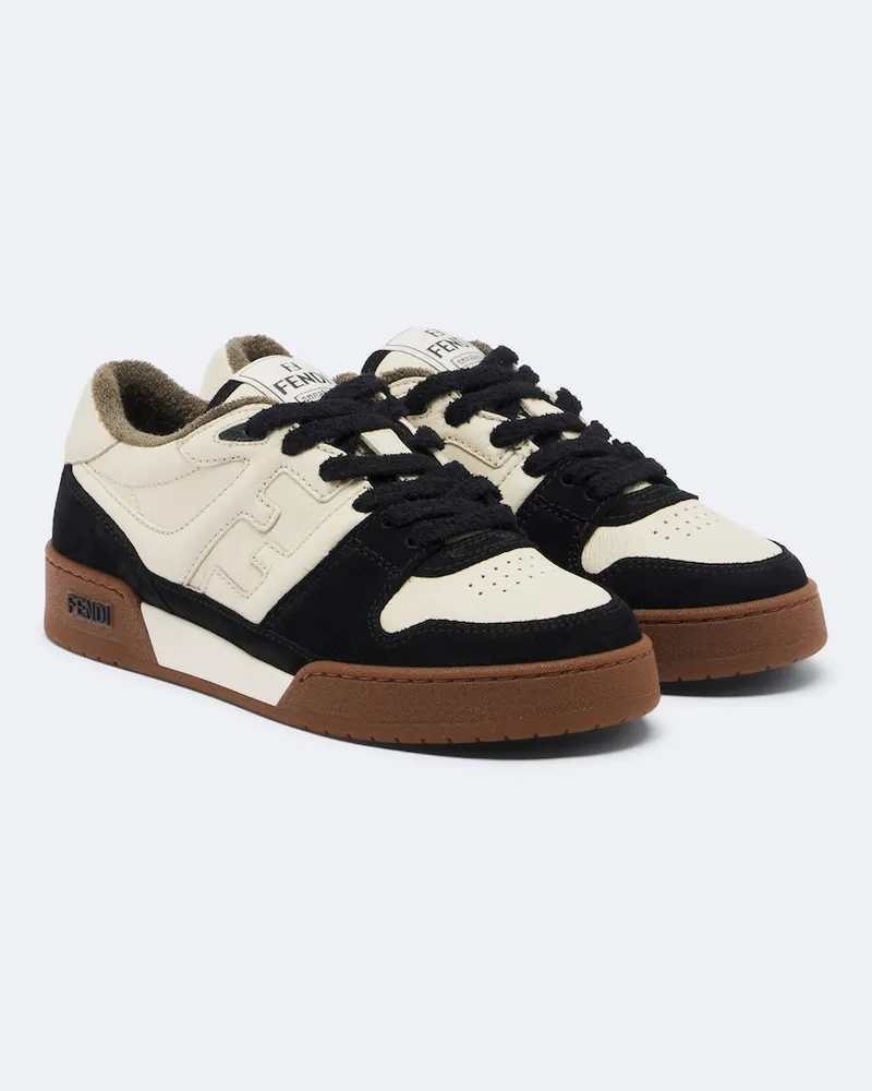 Fendi Sneakers Fendi Match aus Leder Schwarz