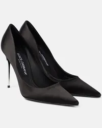 Dolce & Gabbana Pumps aus Satin Schwarz