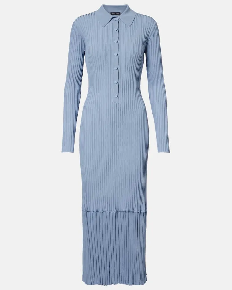 Proenza Schouler Pulloverkleid Luiza aus Rippstrick Blau