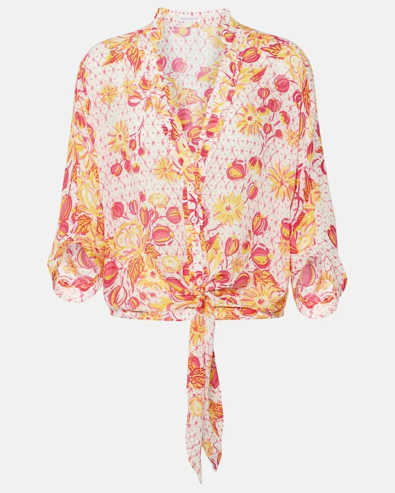 Poupette St Barth Bedrucktes Hemd Azia Rosa