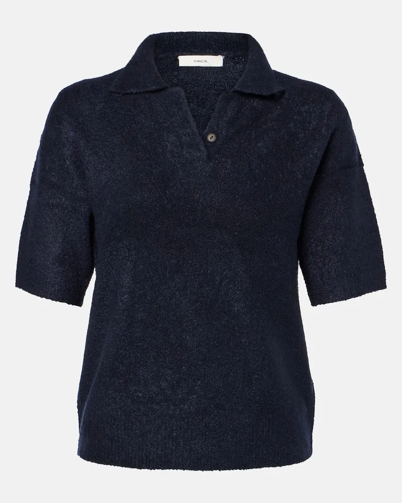 Vince Pullover aus einem Seidengemisch Blau