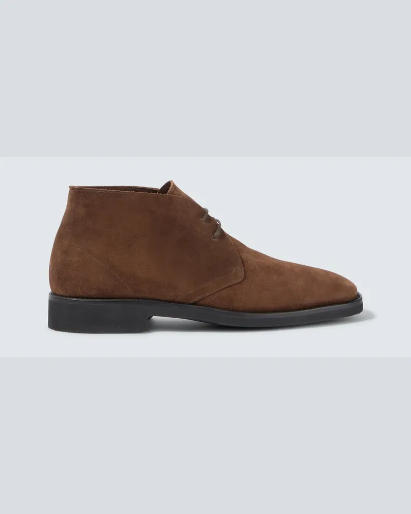 Tom Ford Desert Boots aus Veloursleder Braun